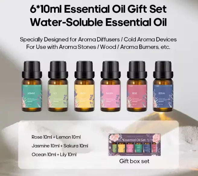 Pack 6 huiles essentiel